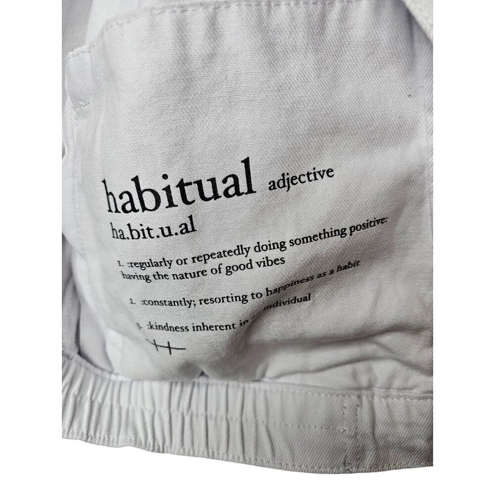 Habitual Denim Jacket Cropped Size S White Buttoned Up Short Sleeve - Picture 11 of 11